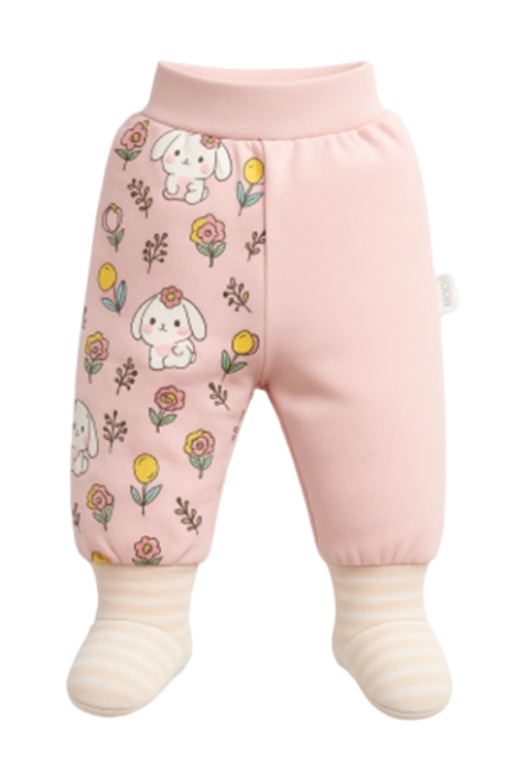 Pantaloni cu soseta, pentru fetite, calitate premium, Model pisicuta [2]