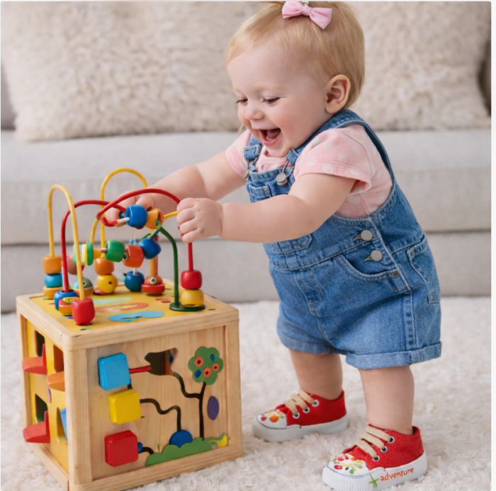 Pantofiori copii, din panza, tip basket, Rosu [3]