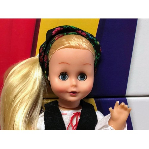 PAPUSA ARADEANCA - COSTUM POPULAR - BLONDA - 38CM [2]