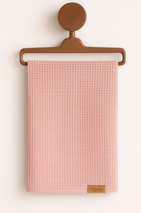 Pătură tip fagure, pentru primavara-vara, 85x80 cm, roz [2]