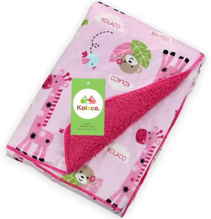 Paturica bebe , imblanita, 98 X 80 cm, roz [1]