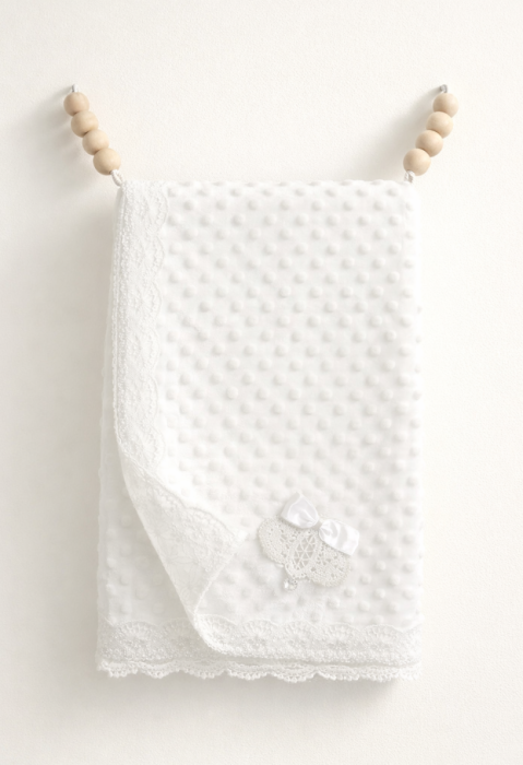 Paturica eleganta, Cu ornamente brodate, Alb [2]