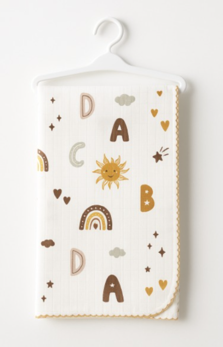 Păturica muselină pentru bebeluși, model ABC [2]