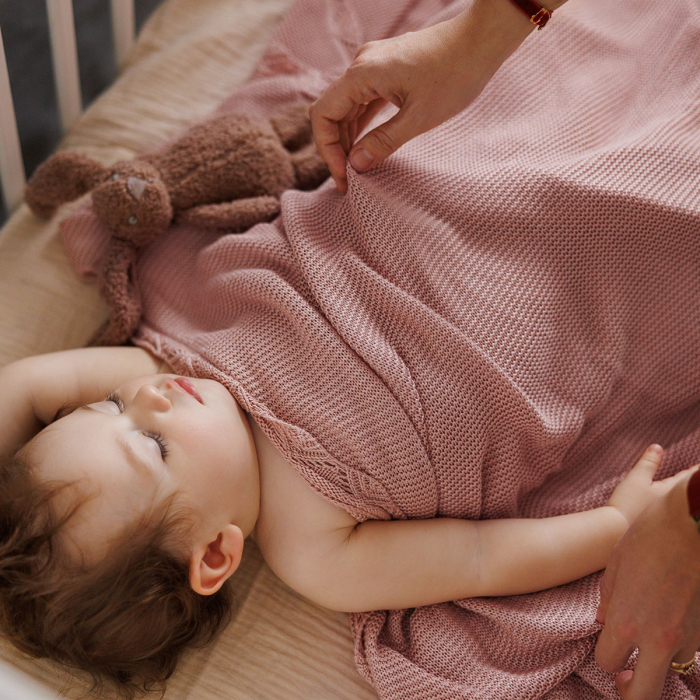 Paturica tricotata, fibre bambus, organic, roz [4]