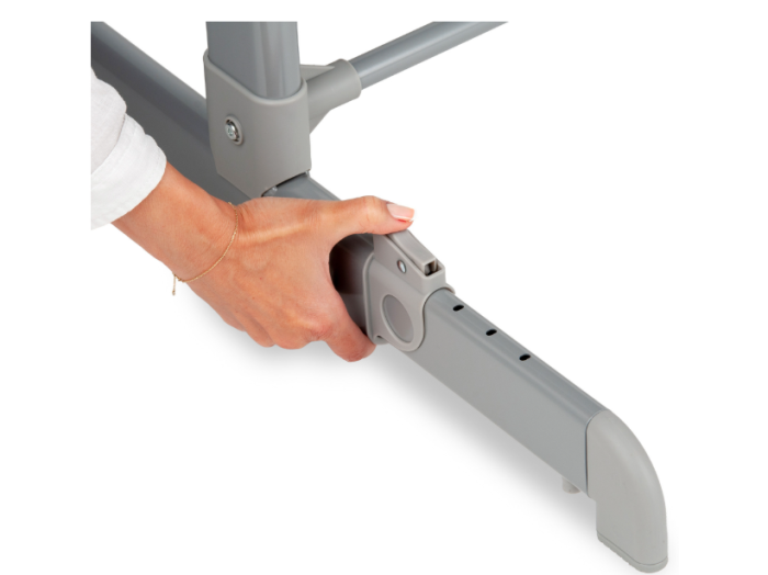 Patut co-sleeper 3 in 1 pentru nou-nascuti si bebelusi Juju NearMe, 96x50 cm, 0+ luni, functie de leagan, setare unghiulara, inaltime reglabila, picioare regalbile, laterala culisanta, salteluta, husa [10]