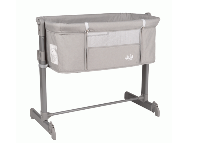 Patut co-sleeper 3 in 1 pentru nou-nascuti si bebelusi Juju NearMe, 96x50 cm, 0+ luni, functie de leagan, setare unghiulara, inaltime reglabila, picioare regalbile, laterala culisanta, salteluta, husa [11]