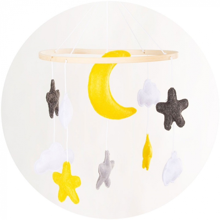 Patut Co-Sleeper Chipolino Heart 2 Heart, Cu carusel inclus, Atasabil de patul parintilor [4]