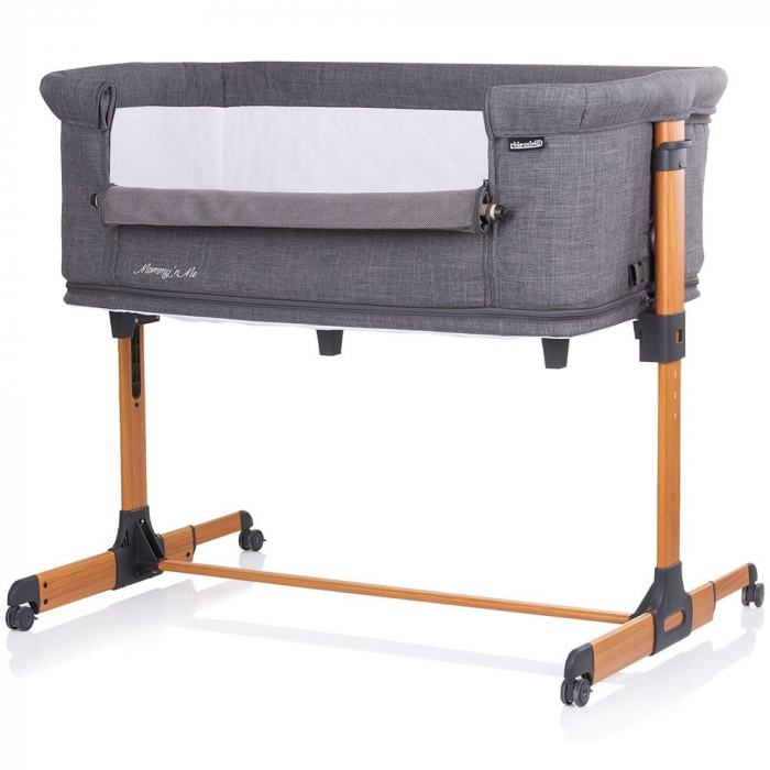 Patut Co-Sleeper si Tarc Chipolino Mommy 'n Me graphite wood, pozitie anti-reflux [3]
