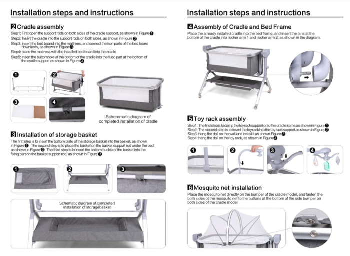 Patut copii, 3 in 1, transformabil in balansoar, Co-Sleeper, 5 trepte de inaltime, Carusel muzical inclus, Anticolici, Forma anatomica [9]