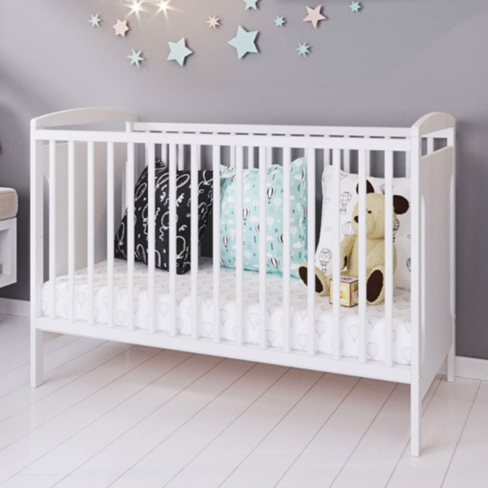 Patut copii din lemn Hubners Karly 120x60 cm alb [4]