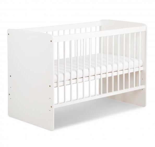 Patut copii din lemn KLUPS KAROLINA II Alb [1]