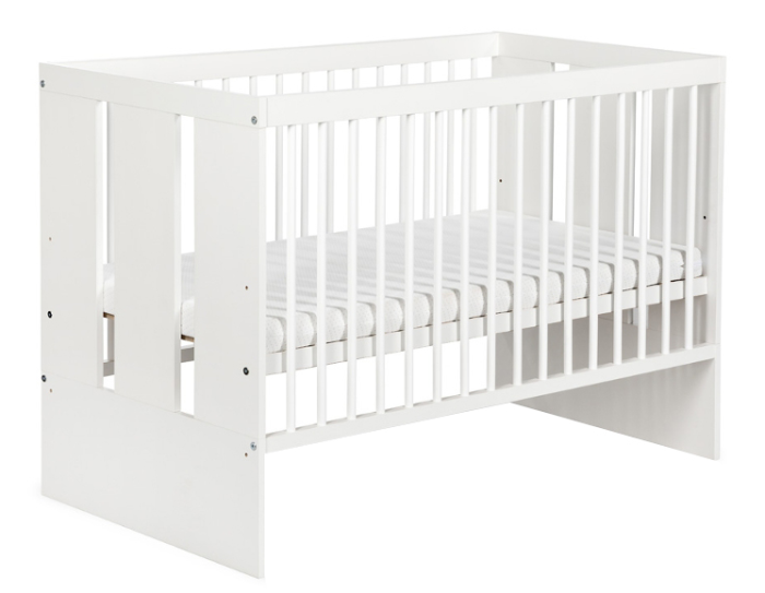 Patut copii din lemn KLUPS PAULA Alb [1]