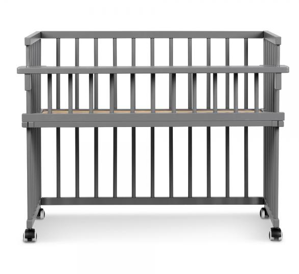 Patut copii din lemn KLUPS Piccolino Grafit 90x40 cm [4]