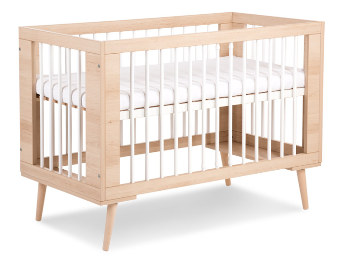 Patut copii din lemn KLUPS SOFIE Alb-Natur [1]