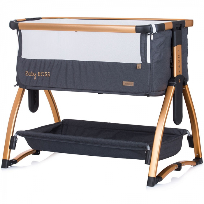Patut Co-Sleeper Chipolino Baby Boss raven [3]