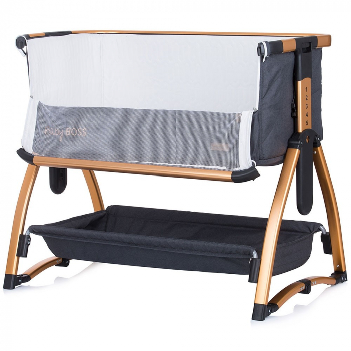 Patut Co-Sleeper Chipolino Baby Boss raven [4]