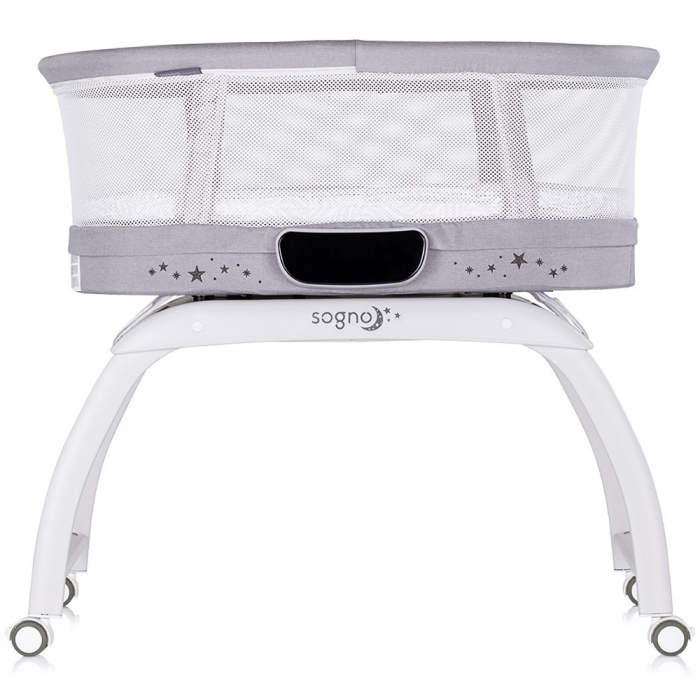 Patut cu leganare si cantar integrat Chipolino Sogno 2 in 1 grey [2]