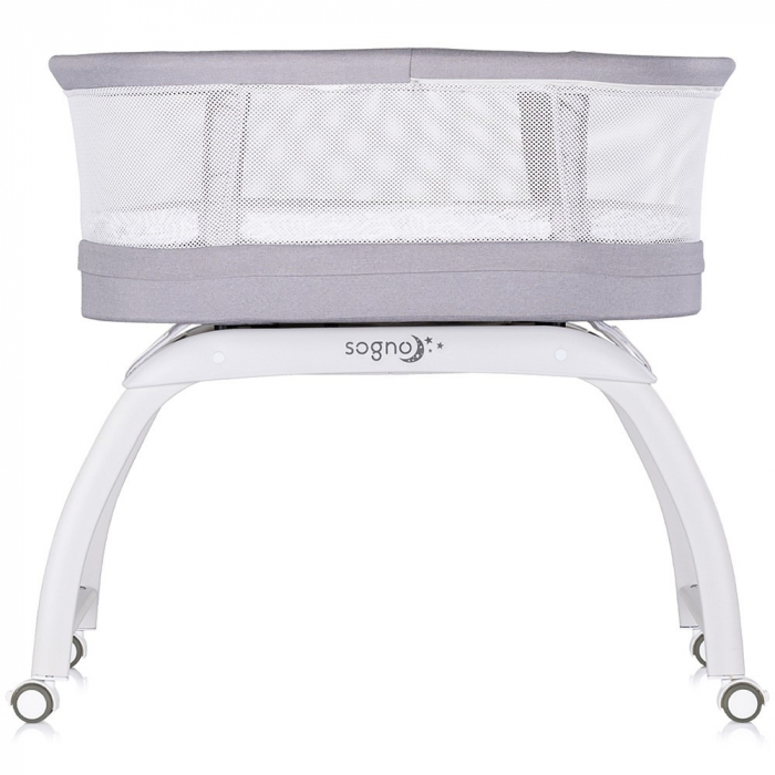 Patut cu leganare si cantar integrat Chipolino Sogno 2 in 1 grey [3]