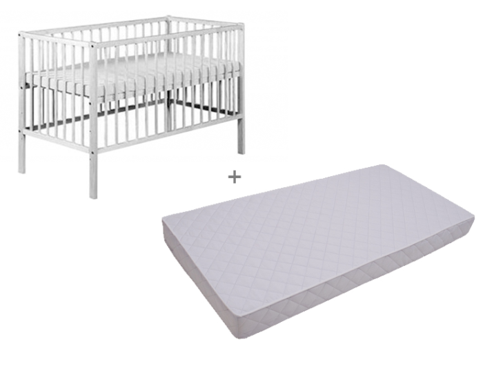 Patut KLUPS Frank Alb + Saltea 10 Mykids Confort II [1]