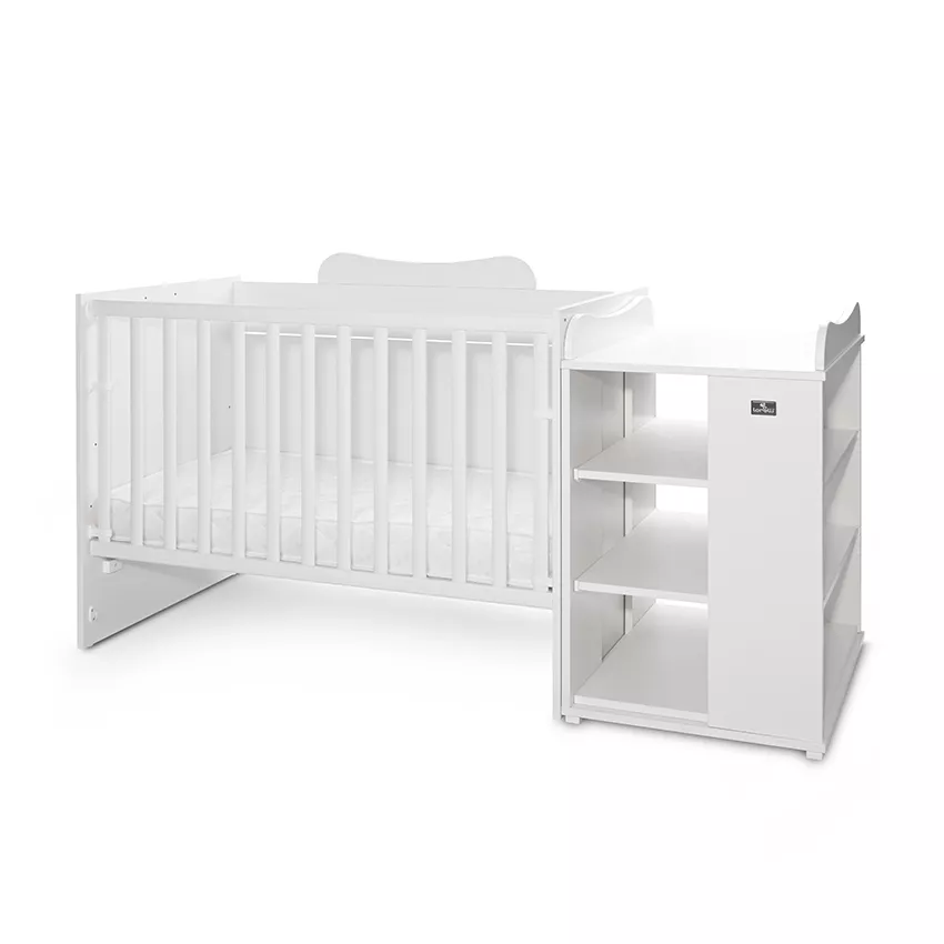 Patut modular multifunctional, 5 confirgurari diferite, 190 x 72 cm, Multi, White [2]