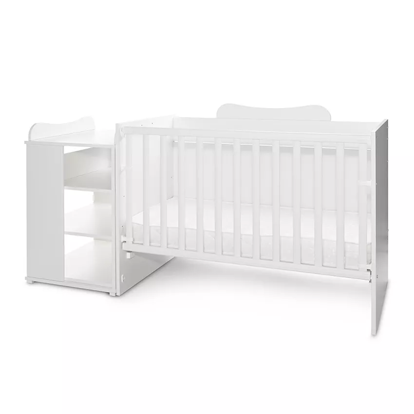 Patut modular multifunctional, 5 confirgurari diferite, 190 x 72 cm, Multi, White [7]