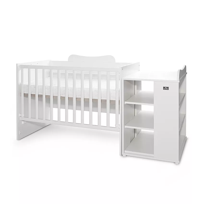 Patut modular multifunctional, 5 confirgurari diferite, 190 x 72 cm, Multi, White [3]