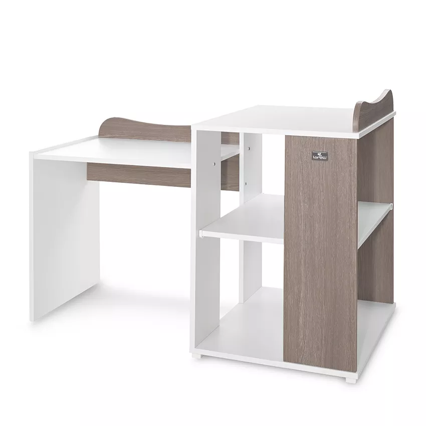 Patut modular multifunctional, 5 confirgurari diferite, 190 x 72 cm, Multi, White & Coffee [12]