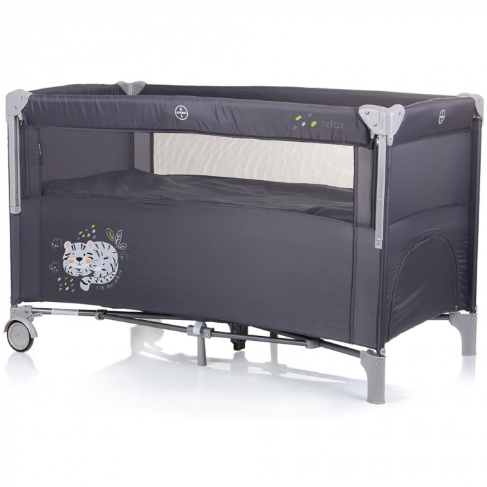 Patut pliabil Chipolino Relax granite cu laterala culisanta [2]