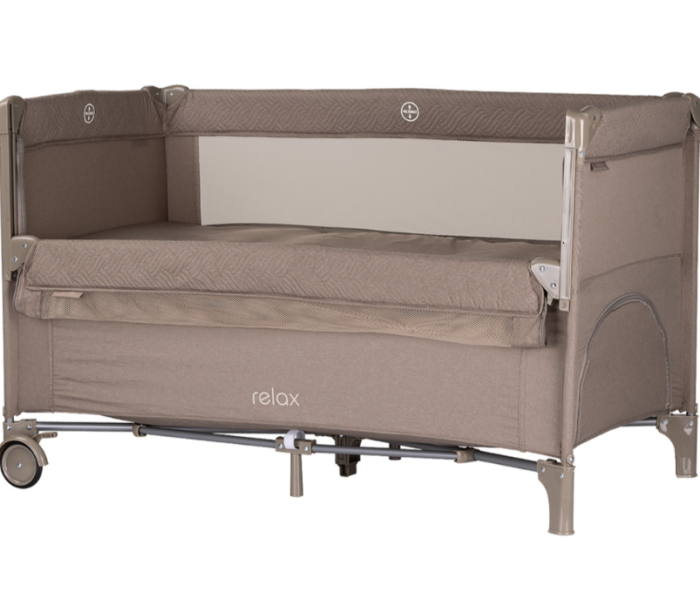 Patut pliabil Chipolino Relax tiramisu cu laterala culisanta [2]