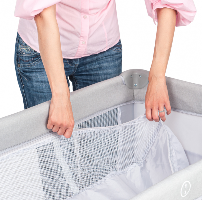 Patut pliant 2 nivele Juju DreamyCloud, Grey [8]