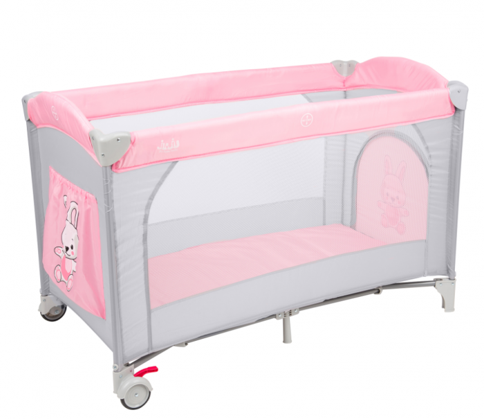 Patut pliant 2 nivele Juju Sleepy Baby, Hunny Bunny [7]