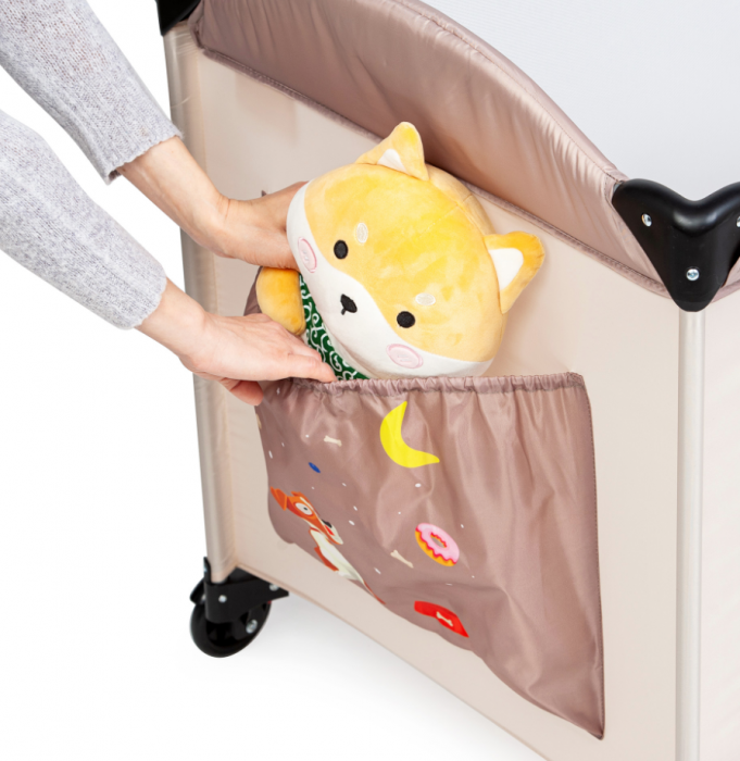 Patut pliant 2 niveluri Juju Sleepy Baby, Sweet Dreams [6]