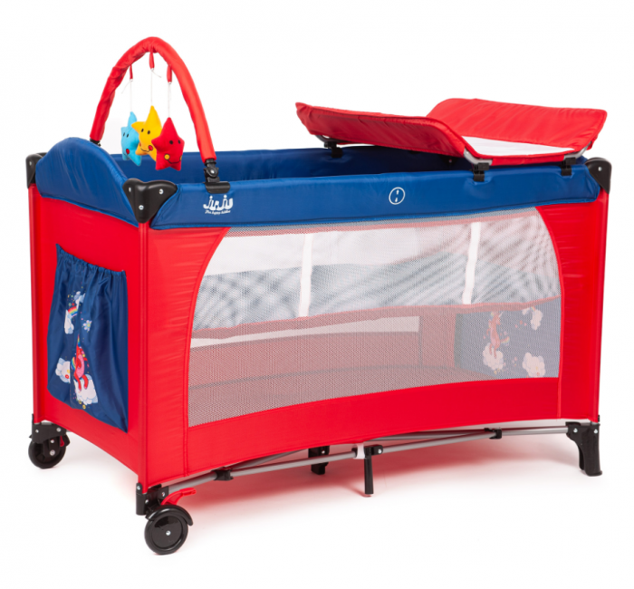 Patut pliant 2 niveluri Juju Sleepy Baby, Unicorn [2]