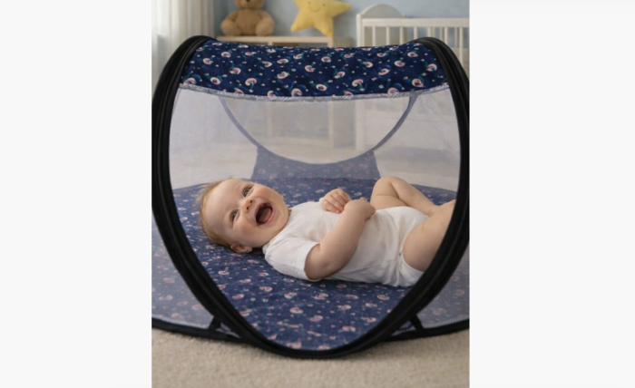 Patut portabil, pop-up, pliabil, cu saltea, 0–18 luni [2]