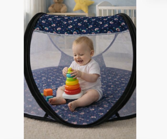Patut portabil, pop-up, pliabil, cu saltea, 0–18 luni [3]