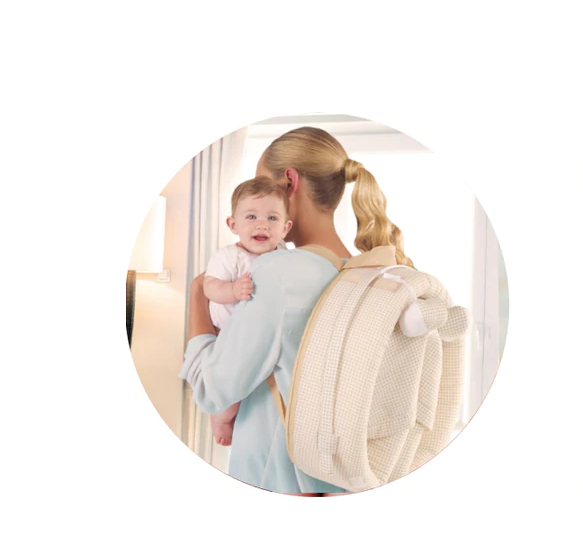 Patut tip landou, 2 in 1,pretabil pentru calatorii, Bubu-Still® Innovative,albastru [4]