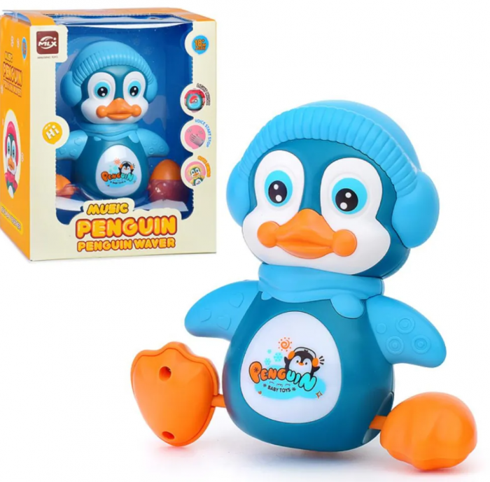 Pinguin muzical care raspunde la sunete [3]