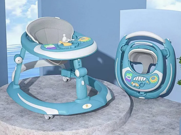 Premergator 3 in 1, Baza rotunda antirasturnare, cu functie de balansare, reglabil pe inaltime, roti silicon, cu lumini si muzica, sarcina maxima 20 kg [2]