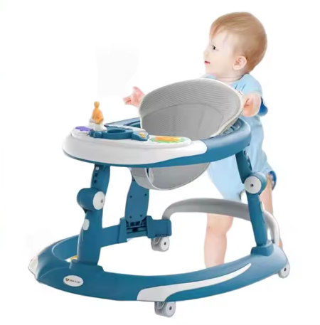 Premergator 3 in 1, Baza rotunda antirasturnare, cu functie de balansare, reglabil pe inaltime, roti silicon, cu lumini si muzica, sarcina maxima 20 kg [11]