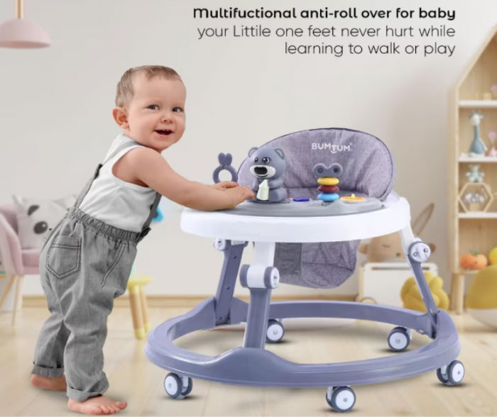 Premergator, cu roti de silicon, reglabil pe inaltime, Bubu-Still, model ursulet pofticios [5]