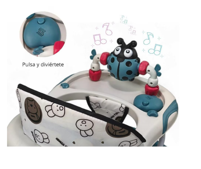 Premergator, Bubu-Still®, 3 in 1, roti din silicon, muzical, cu control parental, +6 luni, Gandecel, albastru [6]