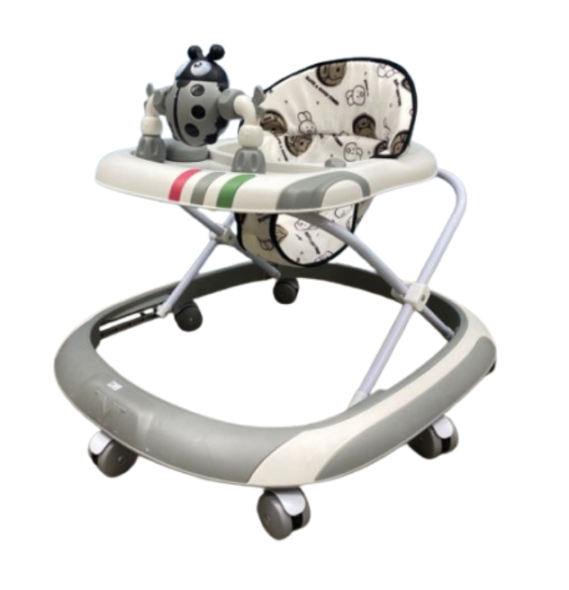 Premergator, Bubu-Still®, 3 in 1, roti din silicon, muzical, cu control parental, +6 luni, Gandecel, gri [1]