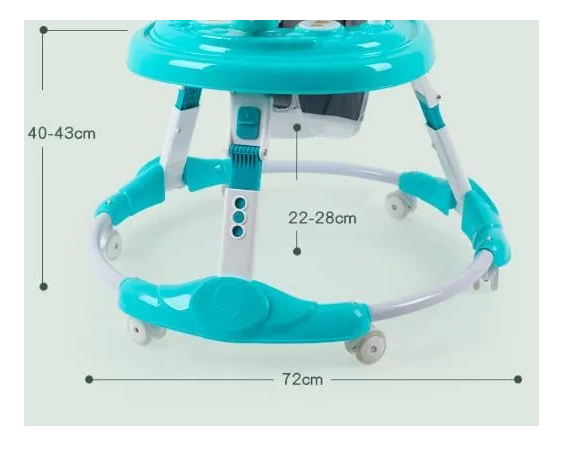 Premergator, cu roti de silicon, reglabil pe inaltime, Bubu-Still, model ursulet pofticios [5]
