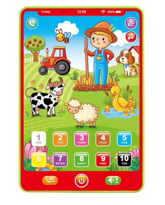 Prima mea tableta, cu functii touch, muzica si diverse sunete de animalute [1]