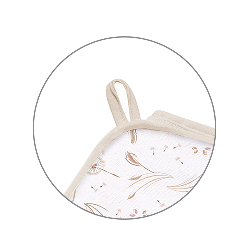 Prosop baie cu gluga bumbac soft 100 x 100 cm Babyono Crem [2]