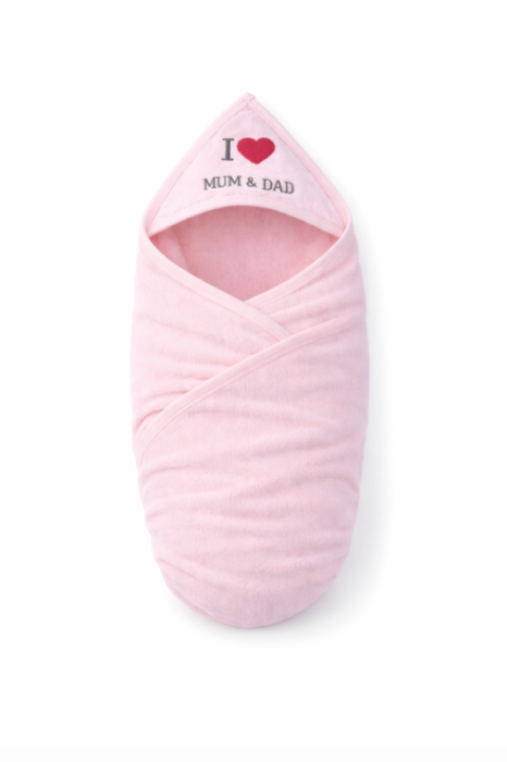 Prosop bebelusi, cu gluga, gros, roz [3]