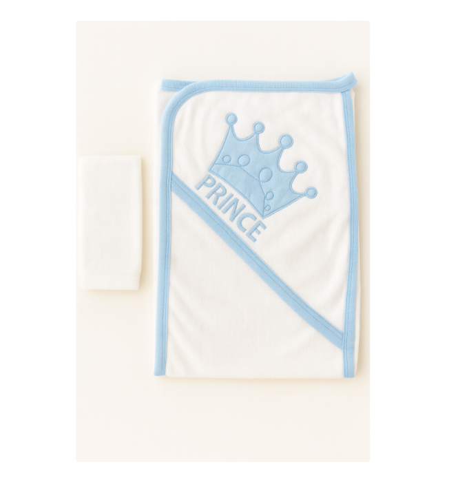 Prosop De Baie Pentru Bebelusi, Manusa inclusa, Print, 90 x 70 cm [1]