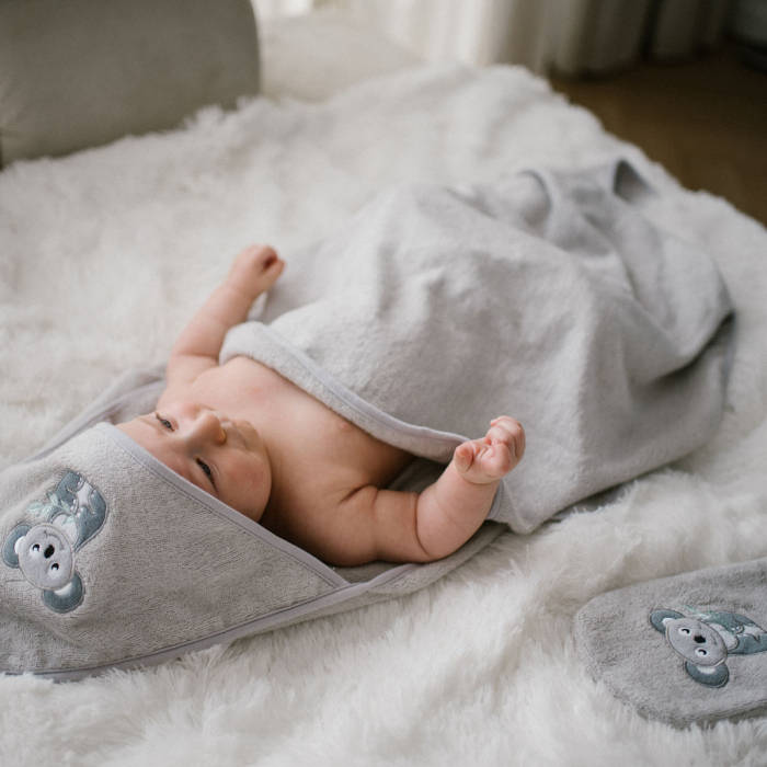 Prosop fibra bambus gri 100 X 100 cm Babyono [7]