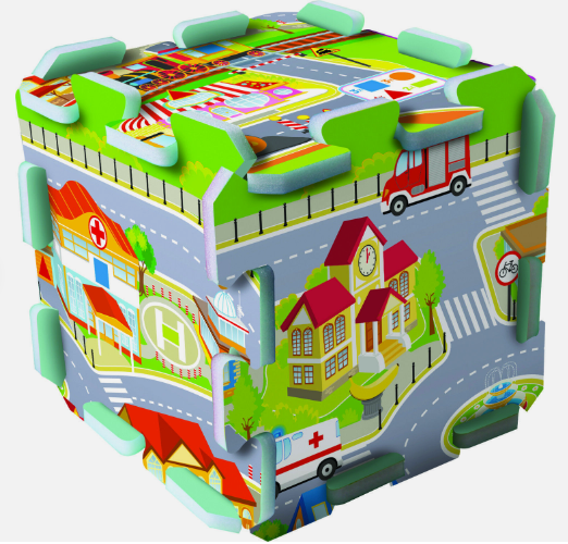 Puzzle,Tip covor, Model Gigant, 8 piese 30x30cm, Trefl [4]