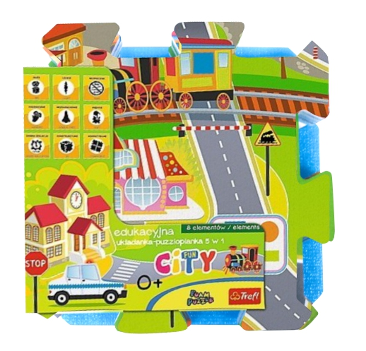 Puzzle,Tip covor, Model Gigant, 8 piese 30x30cm, Trefl [3]